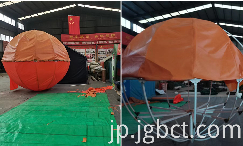 Outdoor spherical tent